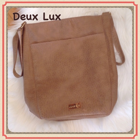 Deux Lux Oversized Taupe Bag - Picture 1 of 8
